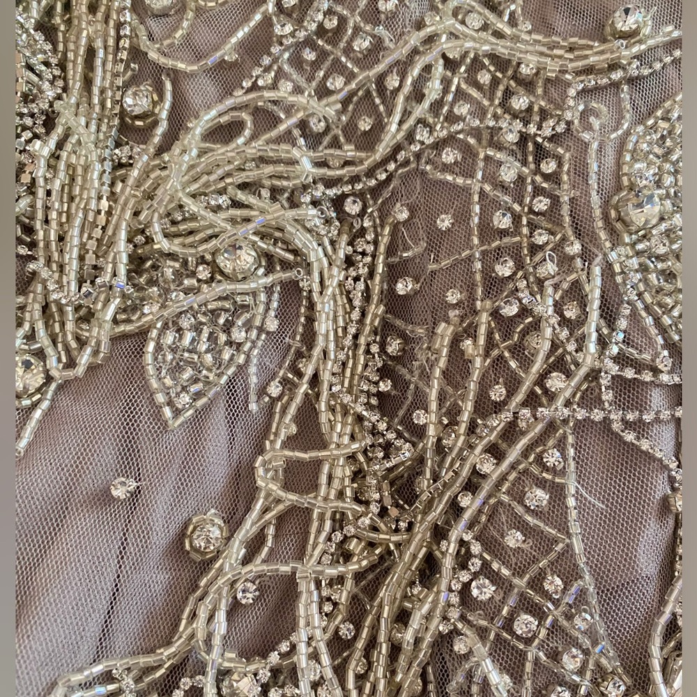 $6,995 Rachel Gilbert Dante Crystal Embellished Fringed Gown - Picture 13 of 13
